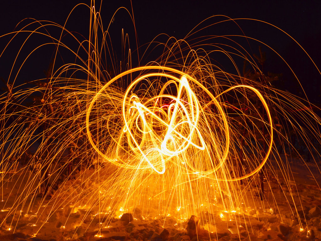 Fire painting